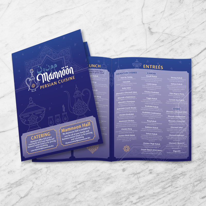 Persian Food Menu Templates