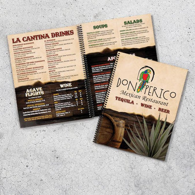 Coil Bound Menus