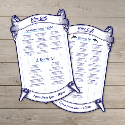 Menu Dimensions