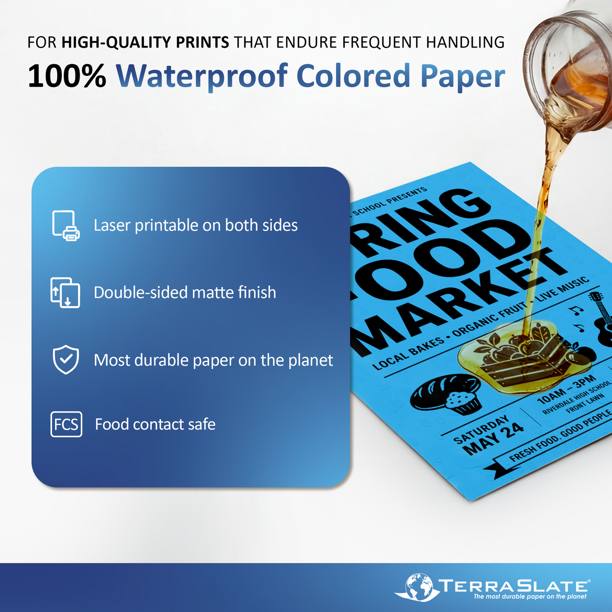 Waterproof Colored Paper!