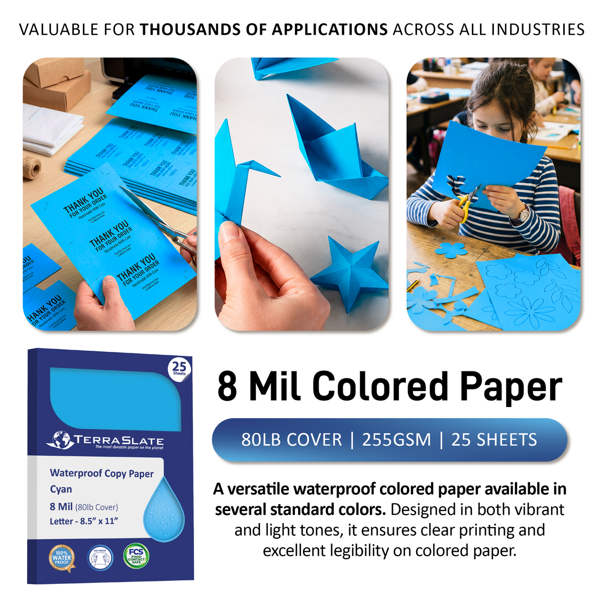 Papier de couleur imperméable !