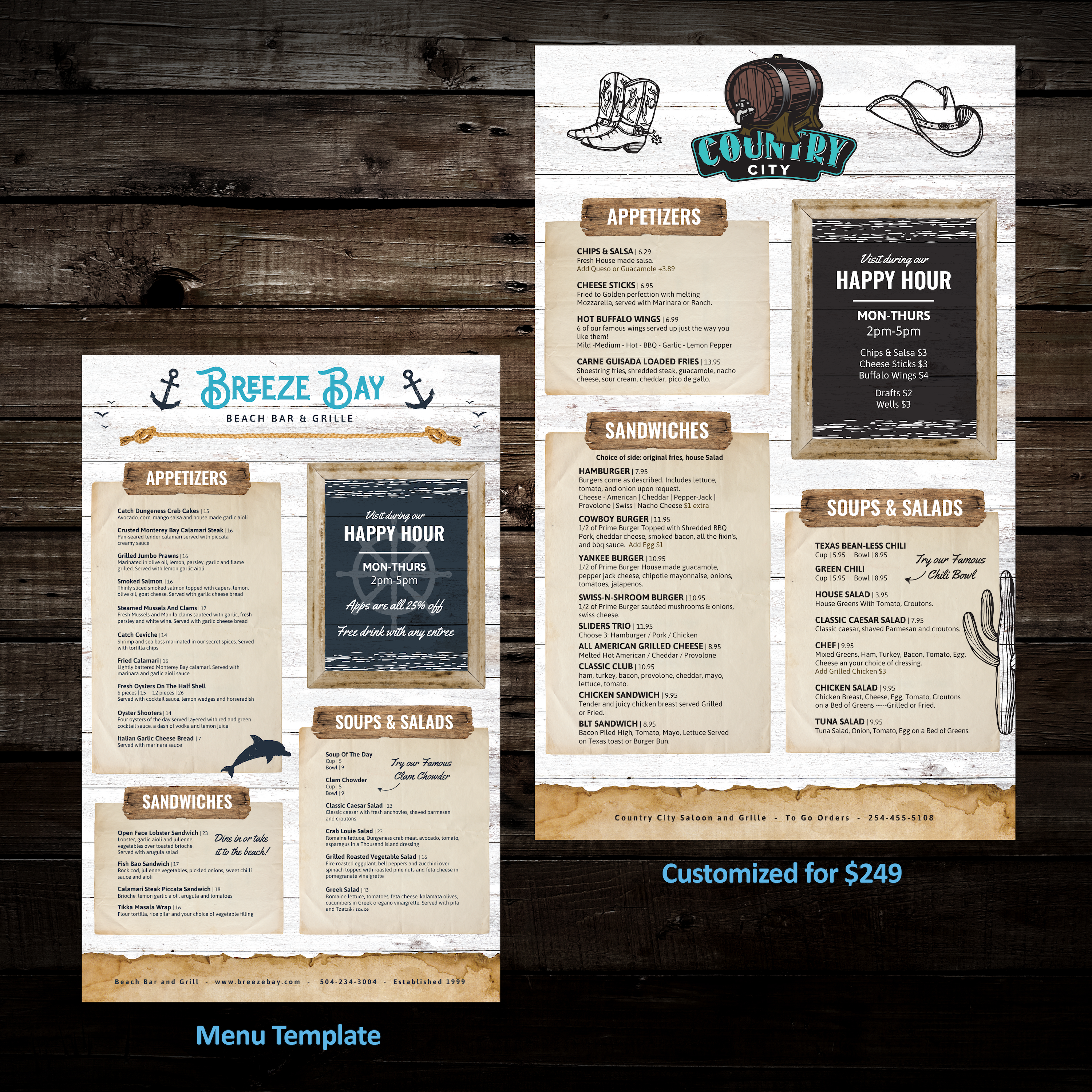 Menu Design