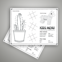 Mexican Kids Menu Template