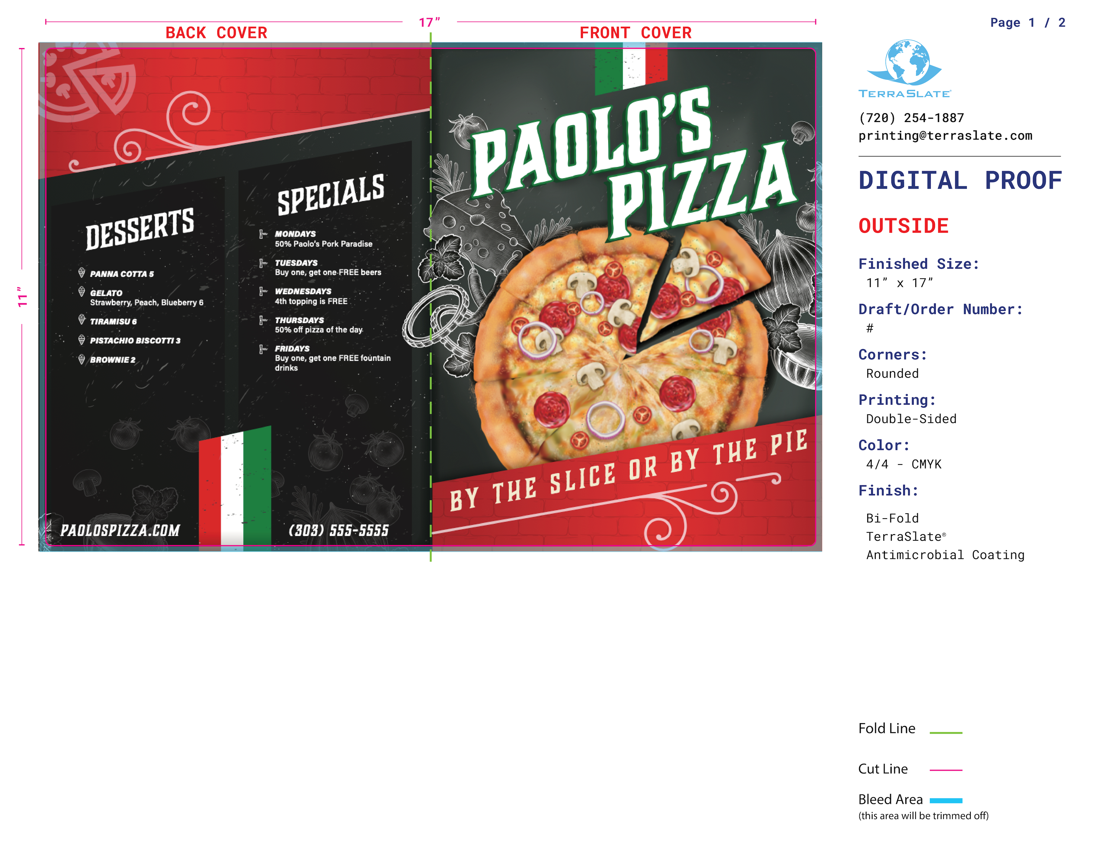 Digital Proof, Photo Proof, and Physical Proof by Mail - Free Overnight Shipping Included