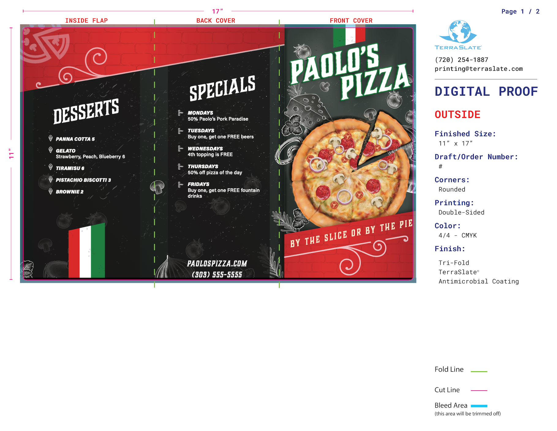 Digital Proof, Photo Proof, and Physical Proof by Mail - Free Overnight Shipping Included