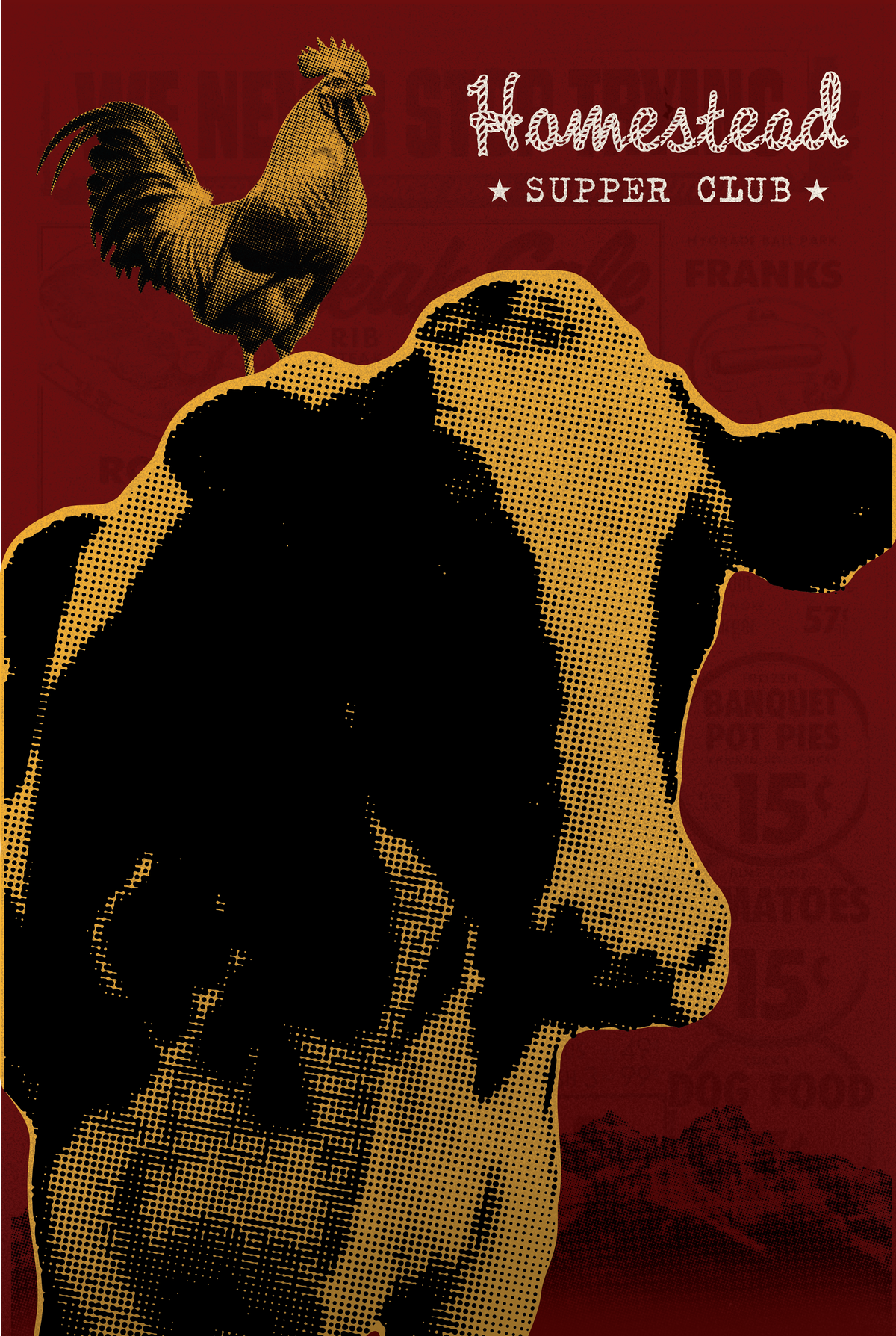 Upscale Western Steakhouse Menu Template - 12" x 18"