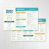 Modern Bistro Menu Template 11" x 17"