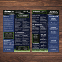 Sports Bar Template 11" x 17"