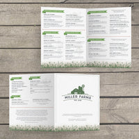 Farm to Table Template 11" x 17" Bifold
