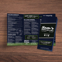 Sports Bar Template 11" x 17" Trifold