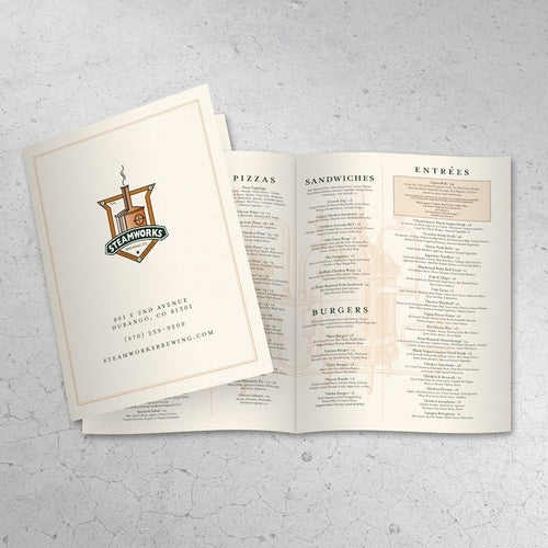 12" x 18" Bi-Fold Waterproof Menus - TerraSlate Inc.