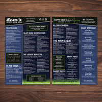 Plantilla de barra deportiva 13" x 19"