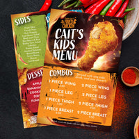 Fried Chicken Template 5.5" x 8.5"
