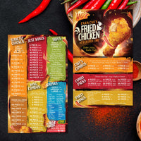 Fried Chicken Template 11" x 17"