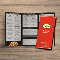 The Flying Pie Template 13" x 19" Trifold