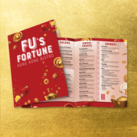 Plantilla Fu's Fortune, plegable, de 11" x 17"