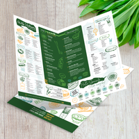 Modèle de menu Hello Vietnam 12" x 18" à deux volets