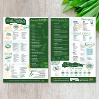 Hello Vietnam Menu Template 13" x 19"