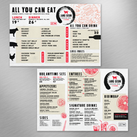 Korean BBQ Template 13" x 19"