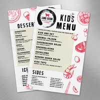 Modèle de barbecue coréen 5,5" x 8,5"