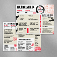 Korean BBQ Template 8.5" x 11"