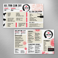 Korean BBQ Template 8.5" x 14"