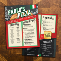 Modèle de pizza de Paolo 8,5" x 11"