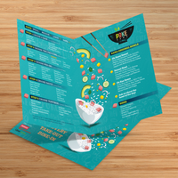 Poke Sama Menu Template 12" x 18" Bi-Fold
