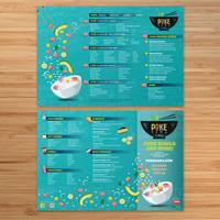 Poke Sama Menu Template 13" x 19"