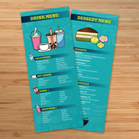 Poke Sama Menu Template 6" x 15"