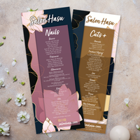 Salon Template 6" x 15"