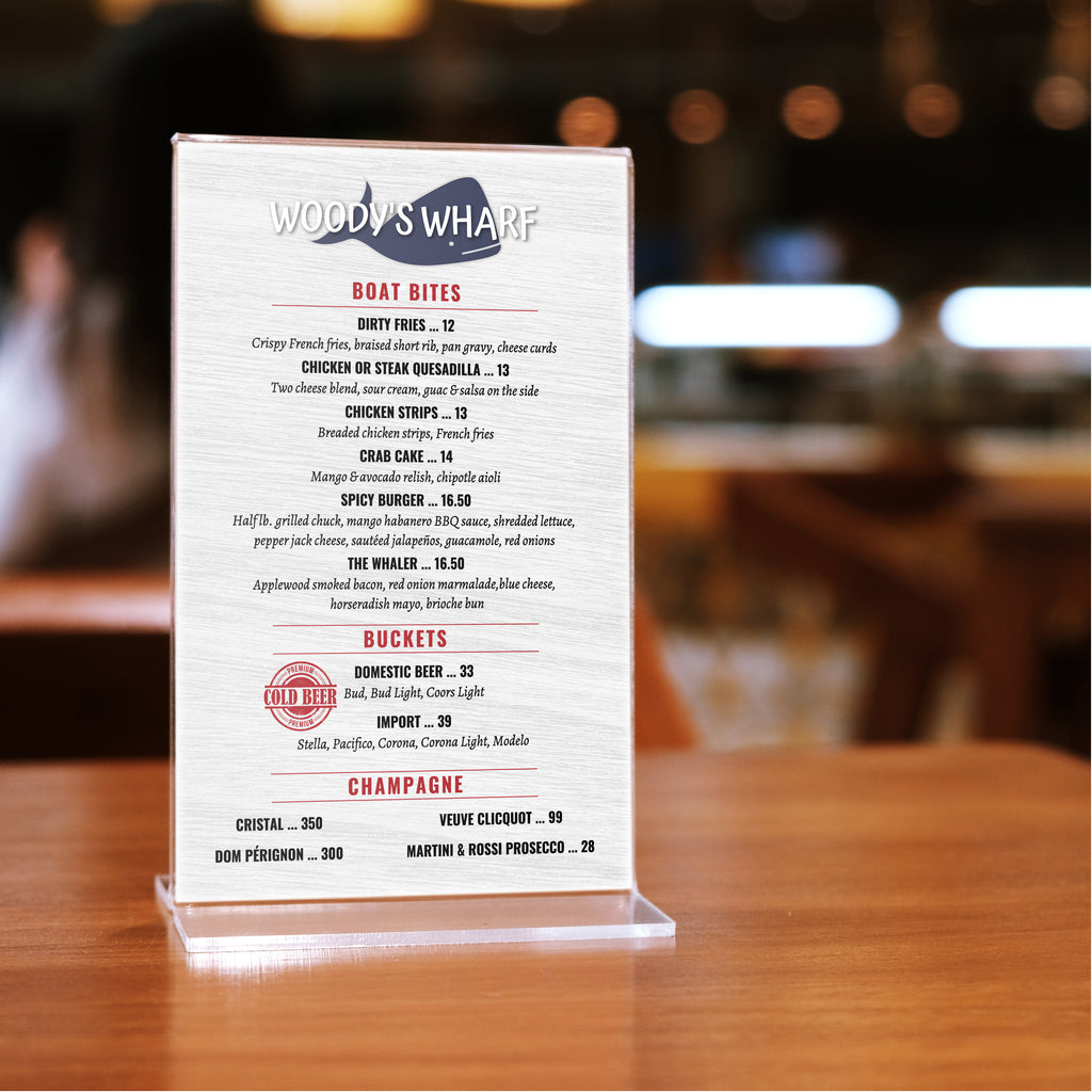 Waterproof Table Tent Inserts