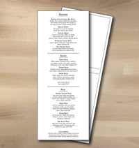 Classic Black & White Template 6" x 15"