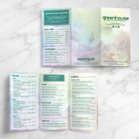 Plantilla de dispensario triple de 11" x 17"