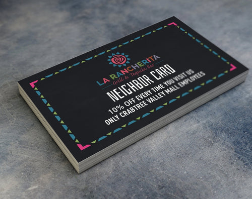 Waterproof Business Cards (uncoated with square corners) - TerraSlate Inc.