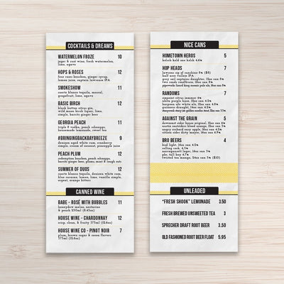 Waterproof Paper & Menus | TerraSlate Waterproof Paper